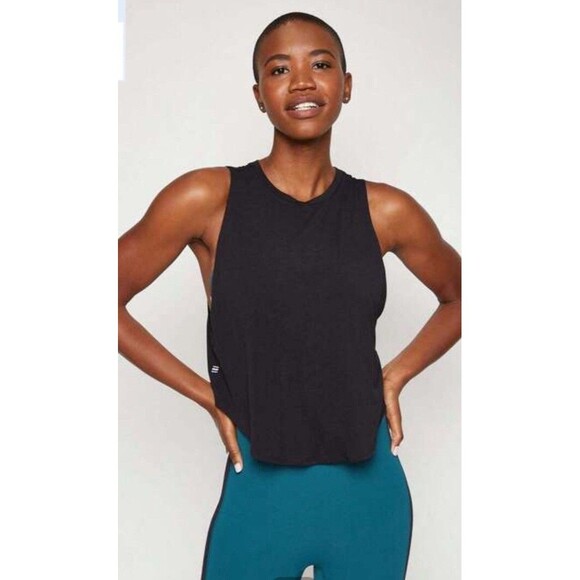 Fourlaps 4Laps Curve Tank -Muscle Tee Tank Top Activewear Black, Size M - Picture 7 of 7